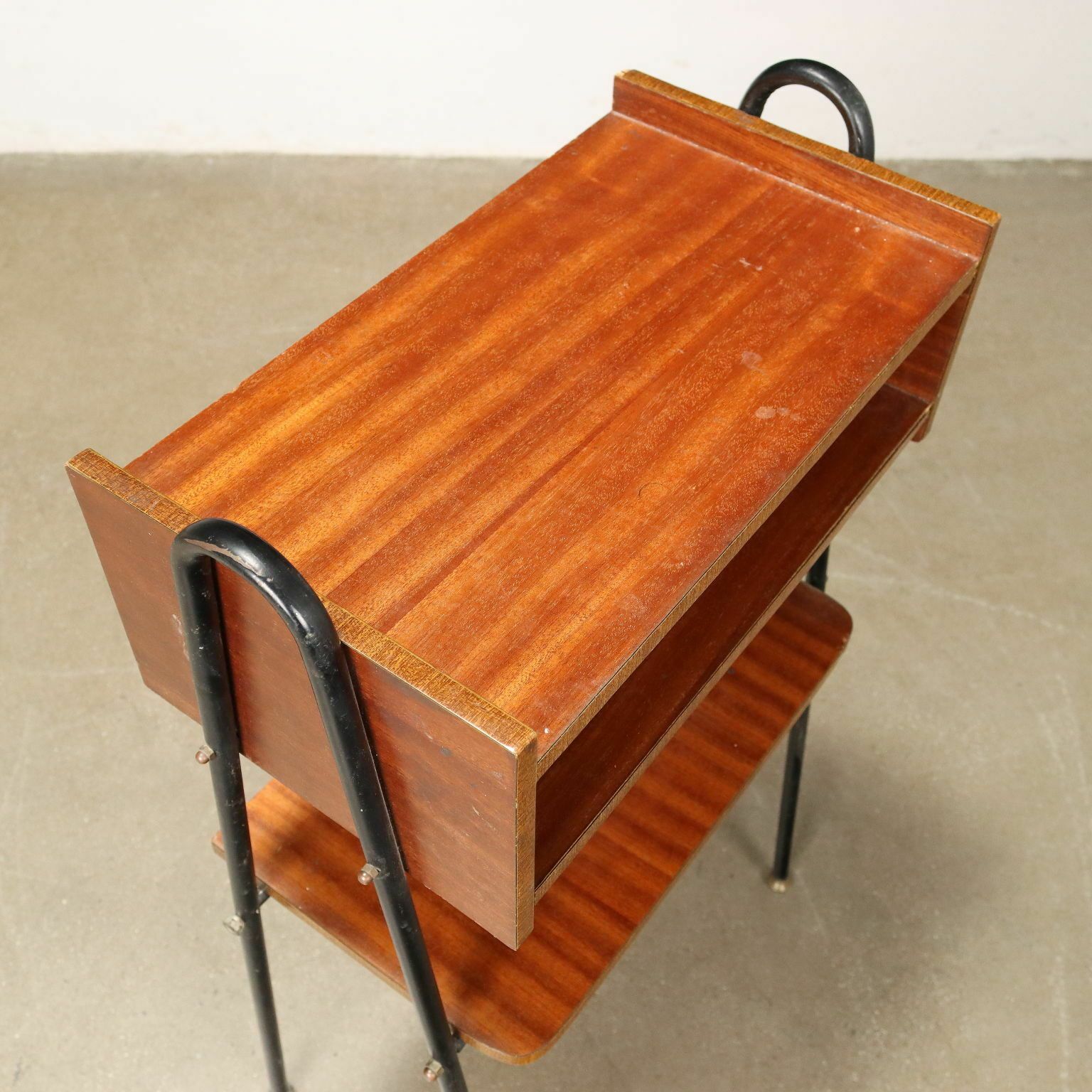 Vintage 1960s Small Cabinet Mahogany Veneer Italy photo buy