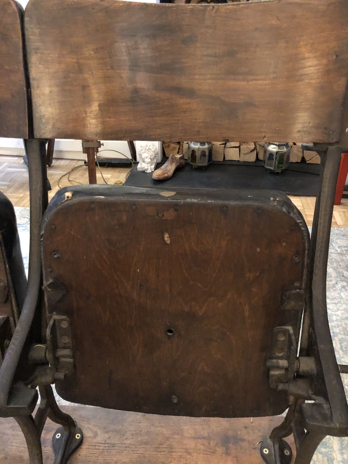 Pair Of Original 1930s Cinema Seats photo Furniture