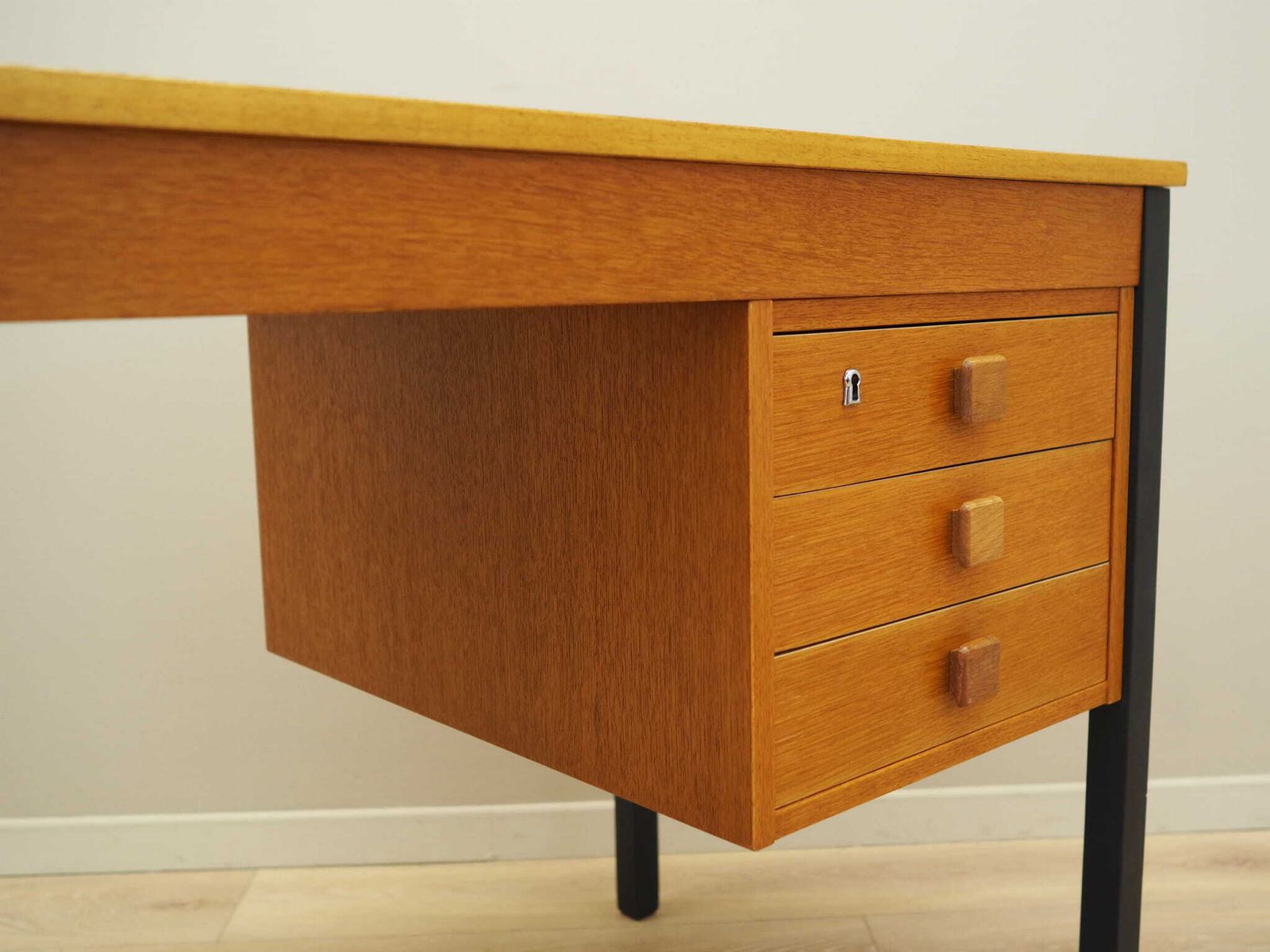 Furniture Ash Desk, Danish Design, 1970s, Manufacturer: Domino Møbler photo