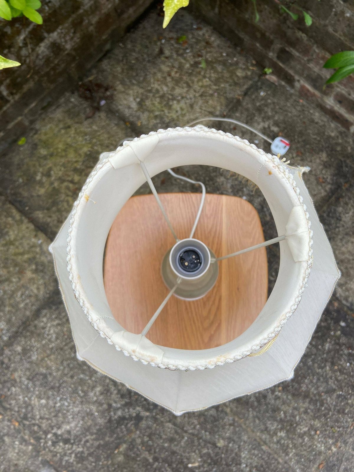 Vintage Quality White Onyx Lamp With Glorious Vintage Made To Match Shade   Working Onyx Lamp, Table Lamp photo for sale