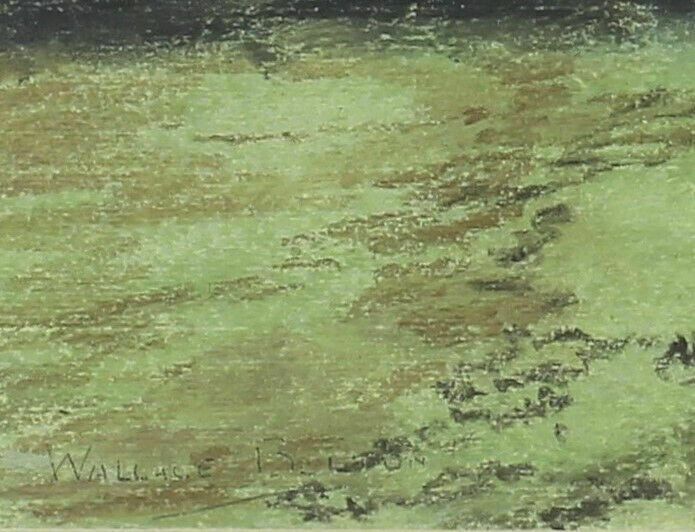Pastel By Wallace Bolton. Ashford On The Water, Derbyshire photo for sale