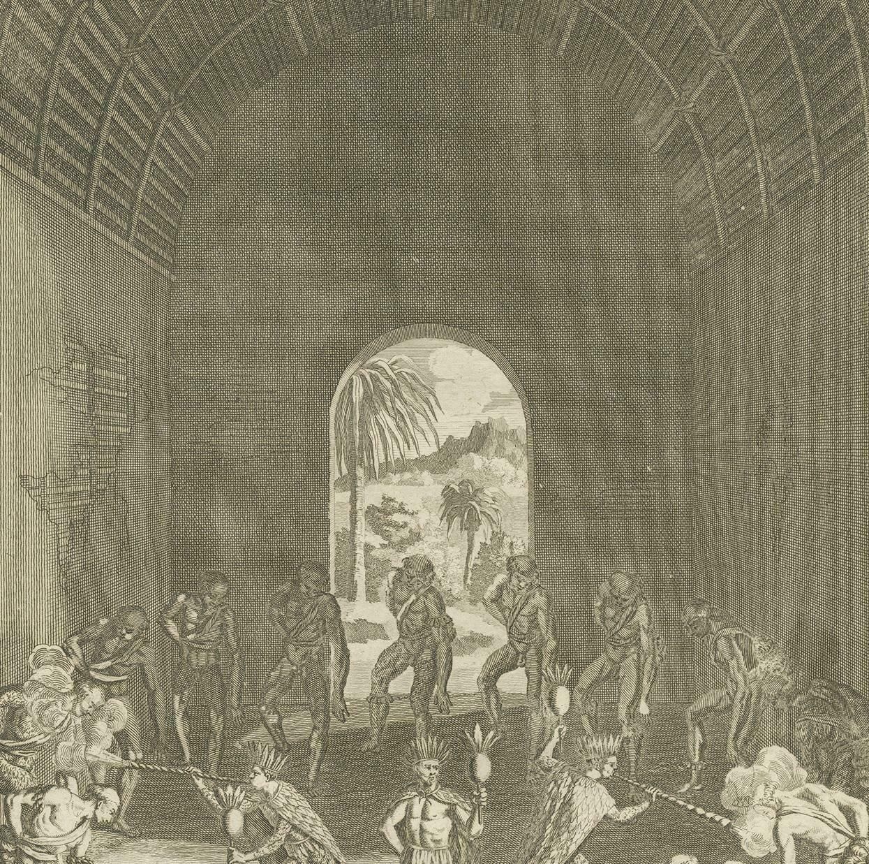 Antique Print Of Native Americans By Picart '1721' photo for sale