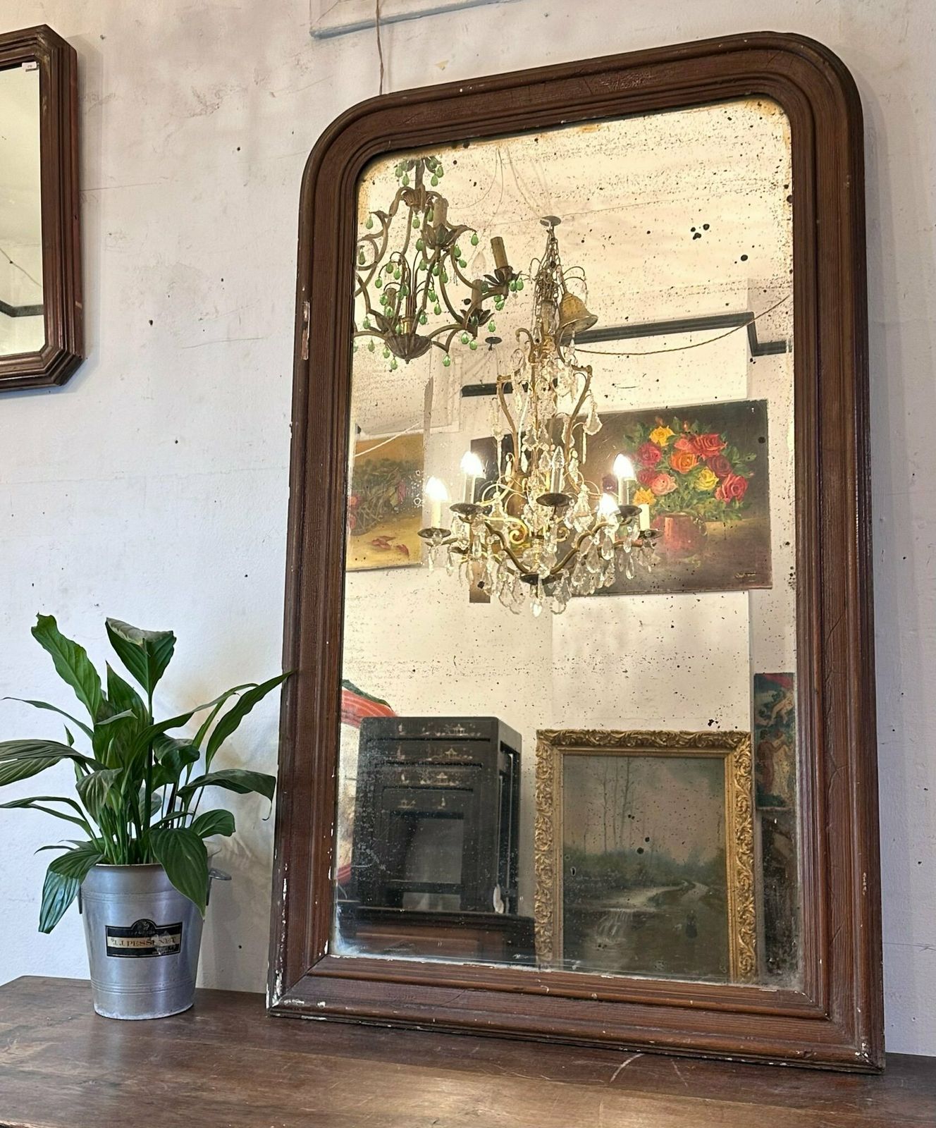 Antique Louis Phillipe Arched French Mirror C.1850 photo vinterior