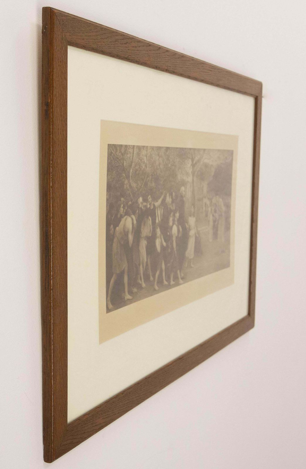 photo furniture French Engraving Gospel Scene Banquet Guests Eugene Burnand, 1900
