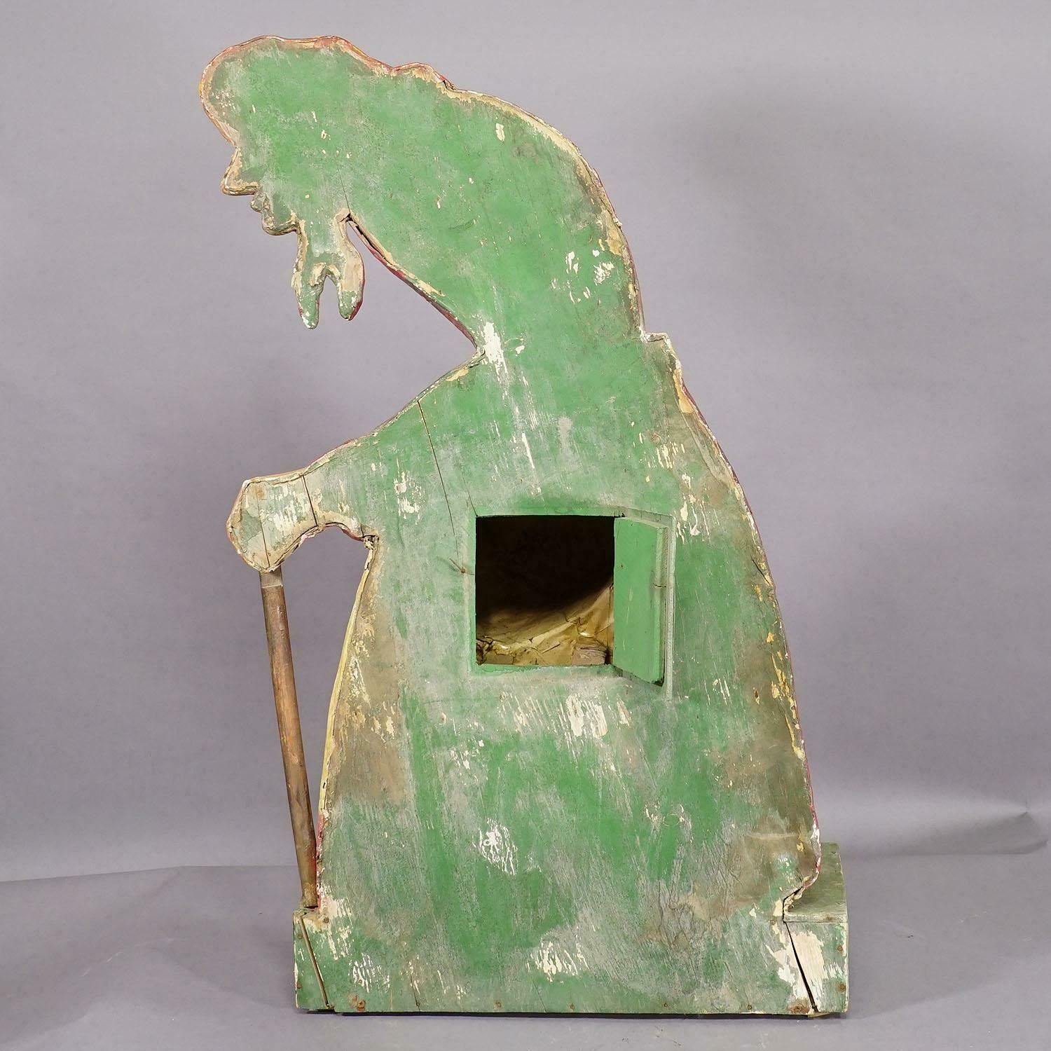 photo furniture Antique Fairground Paper Mache Sculpture Of A Witch Or Farmer's Wive