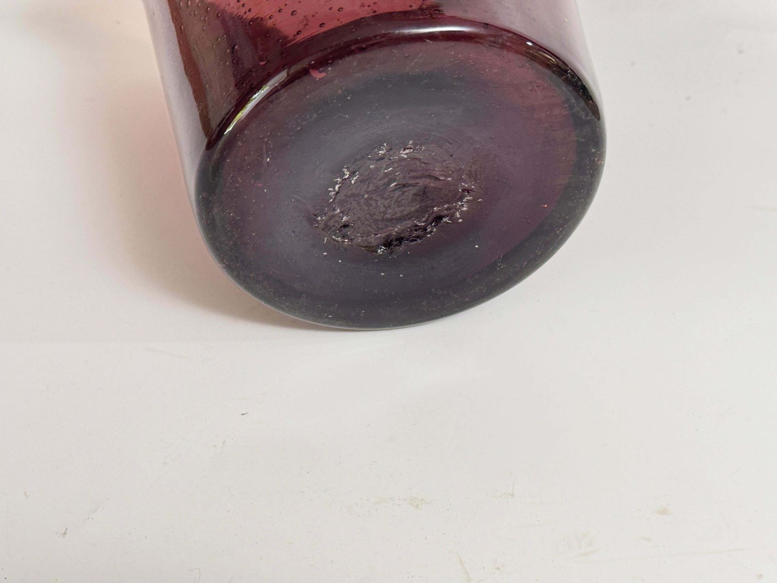 Biot Glass 1960 Champain Bucket Purple Color France photo buy