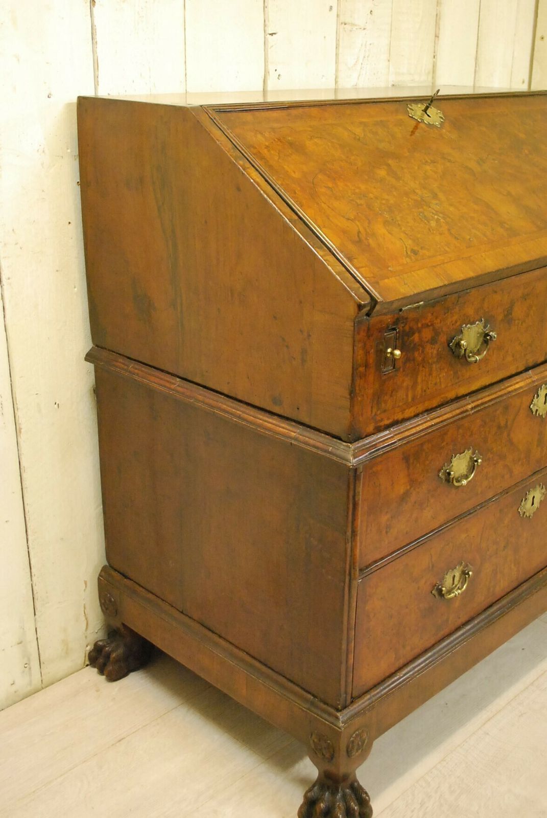 photo for sale Antique Walnut Queen Anne Period Writing Bureau