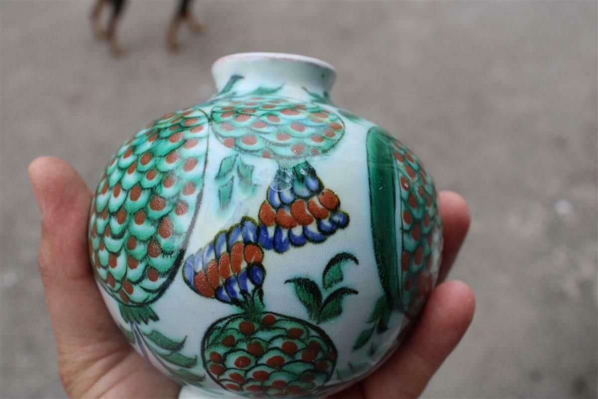 photo furniture Small Vase Icaro Rodi Italy 1950s Faenza Pomegranate