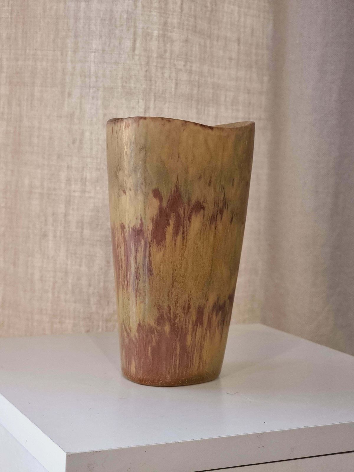photo vinterior Gunnar Nylund, Stoneware Vase, Rörstrand, Scandinavian Modern / Midcentury