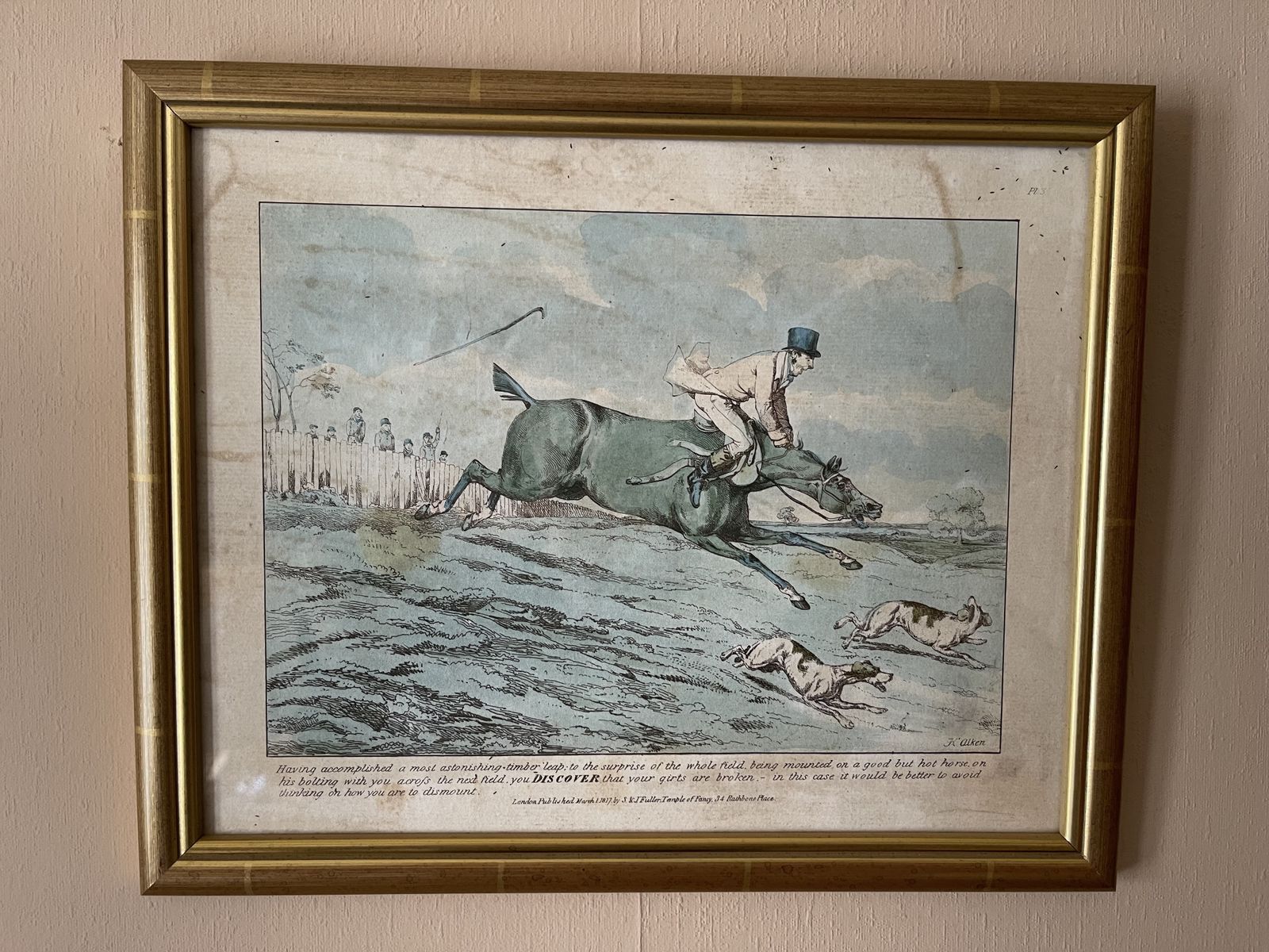 Henry Alken Set Of 6 Lithographs From His 1817 'Discoveries' Series photo buy