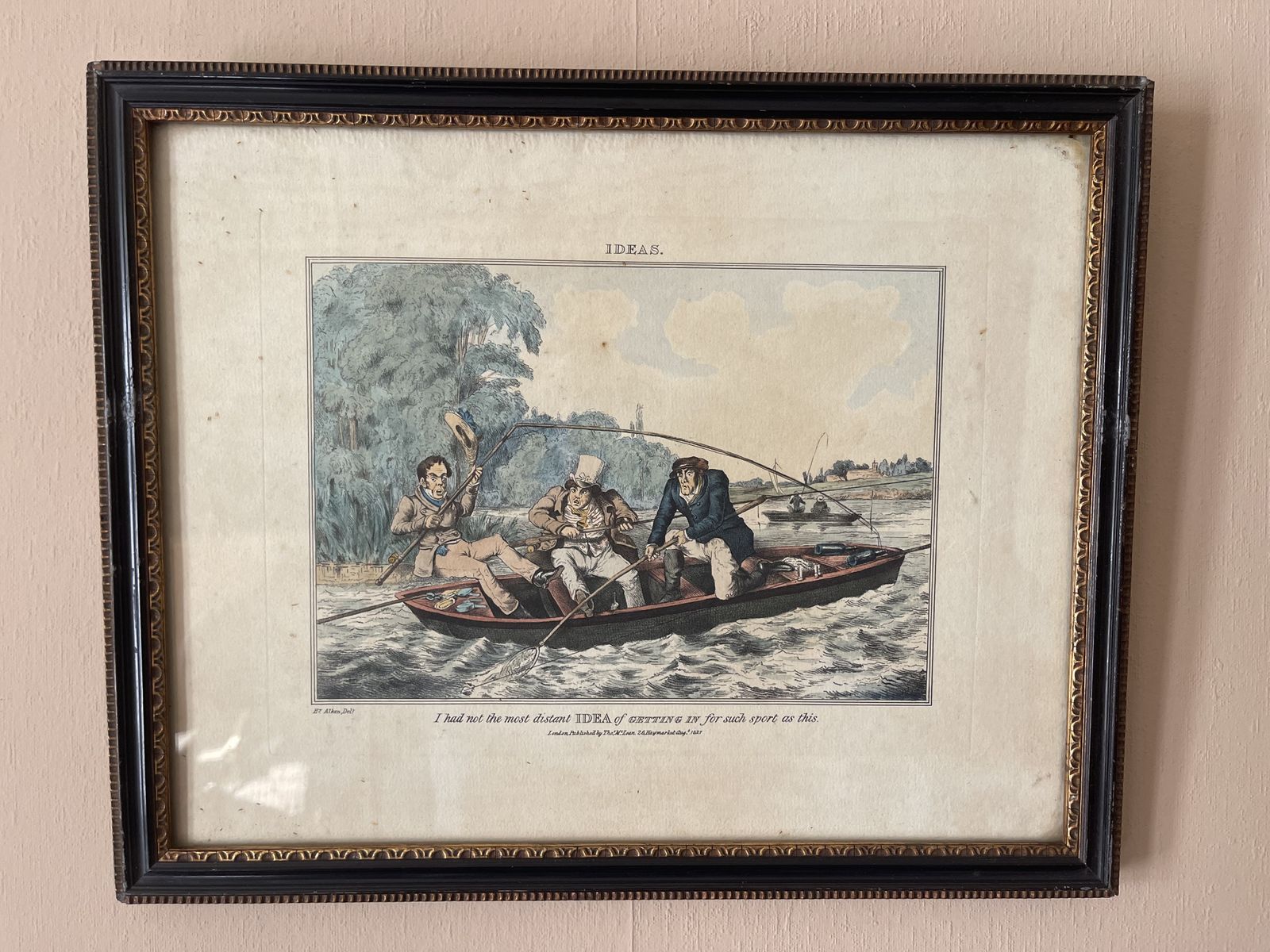 Henry Alken Set Of 8 Lithographs From His 1830 'Ideas' Series photo Art