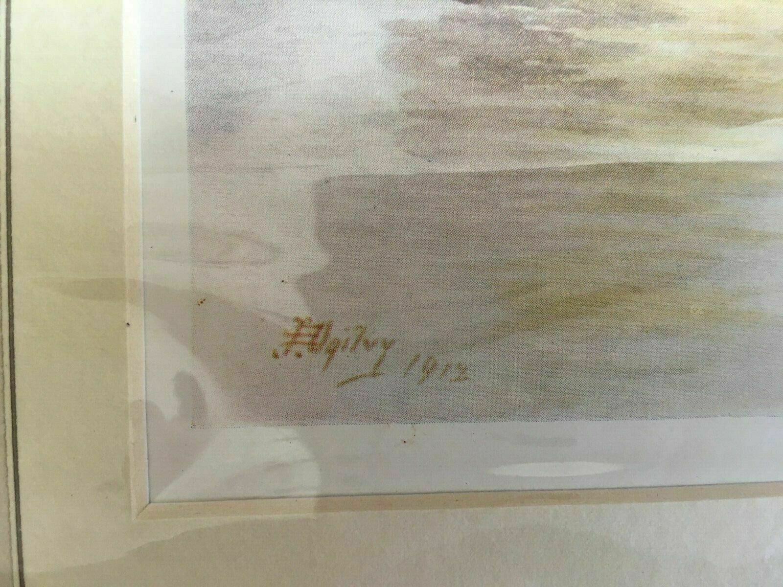 James S Ogilvy Print Titled 'View On The Wandle' Dated 1912 photo for sale