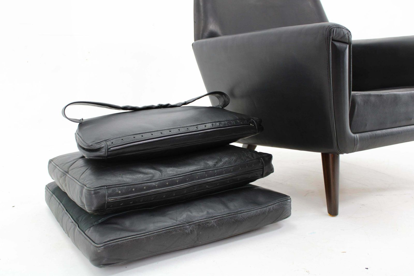 photo for sale 1970 Leather High Back Armchair , Denmark