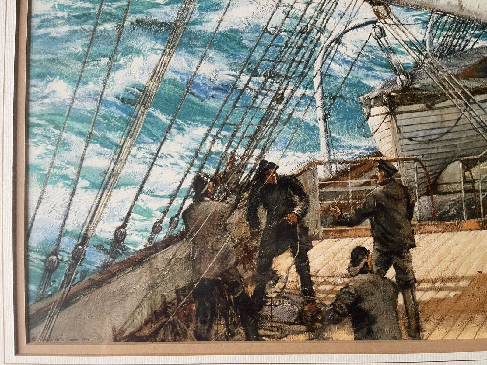 Print Of Gale Force Eight By Montague Dawson photo 350.0