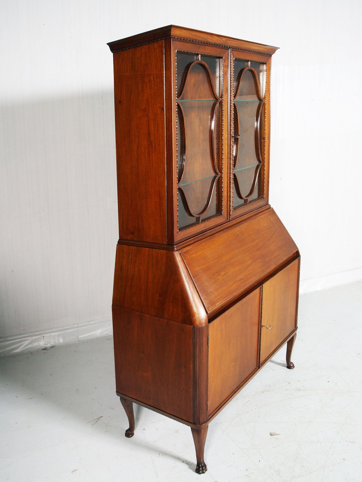 Midcentury Italian Bureau Bookcase Trumeau By Guglielmo Urlich Per Ar Ca Milano photo Furniture