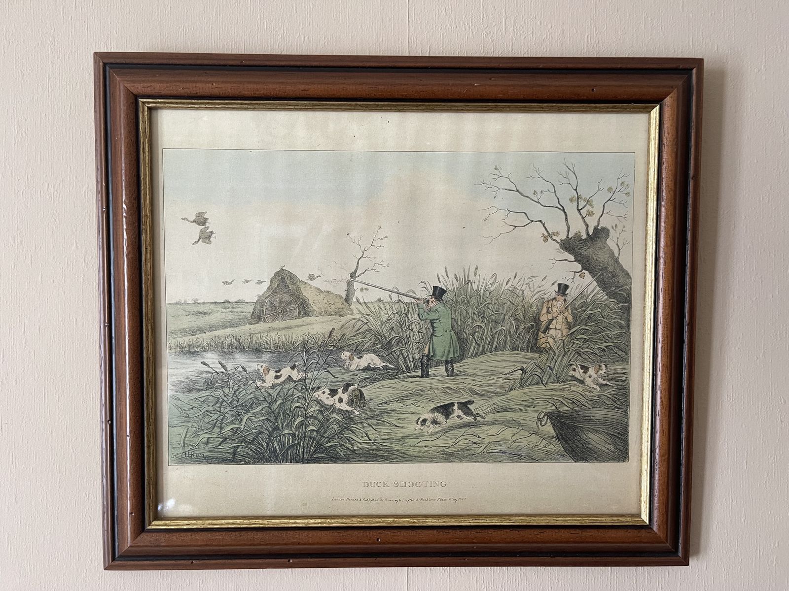 Henry Alken Full Set Of Lithographs From His May 1822 'Four Sporting Subjects' Series photo Art