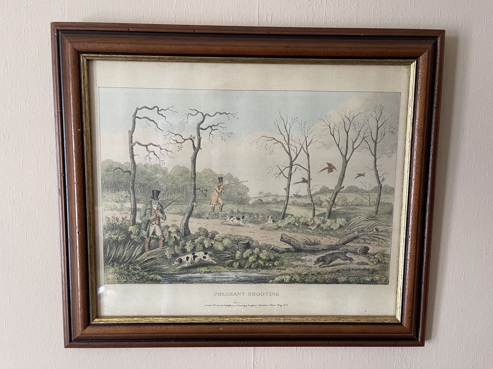 Art Henry Alken Full Set Of Lithographs From His May 1822 'Four Sporting Subjects' Series photo