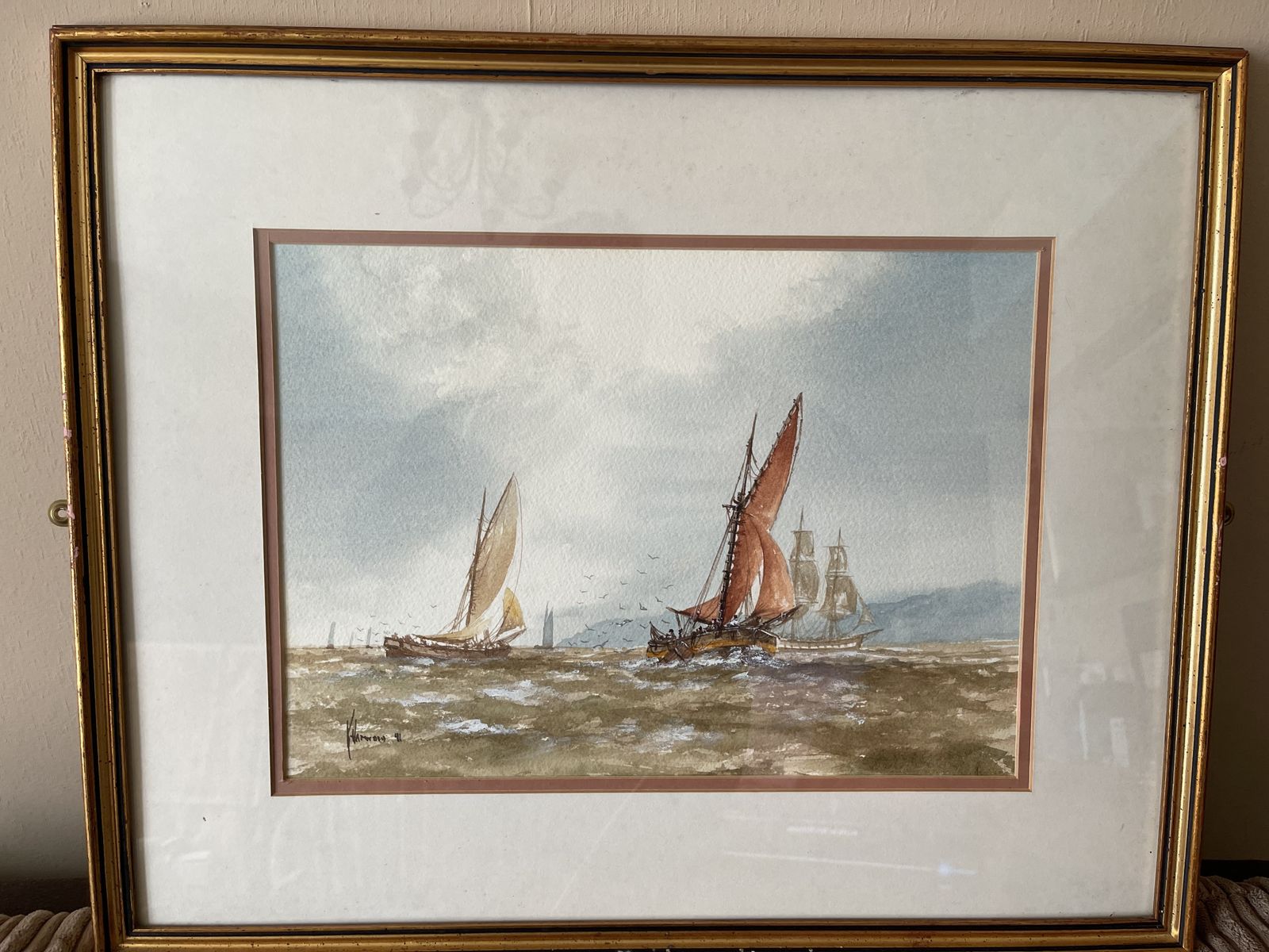 Original Kenneth Hammond Watercolour Painting 1991