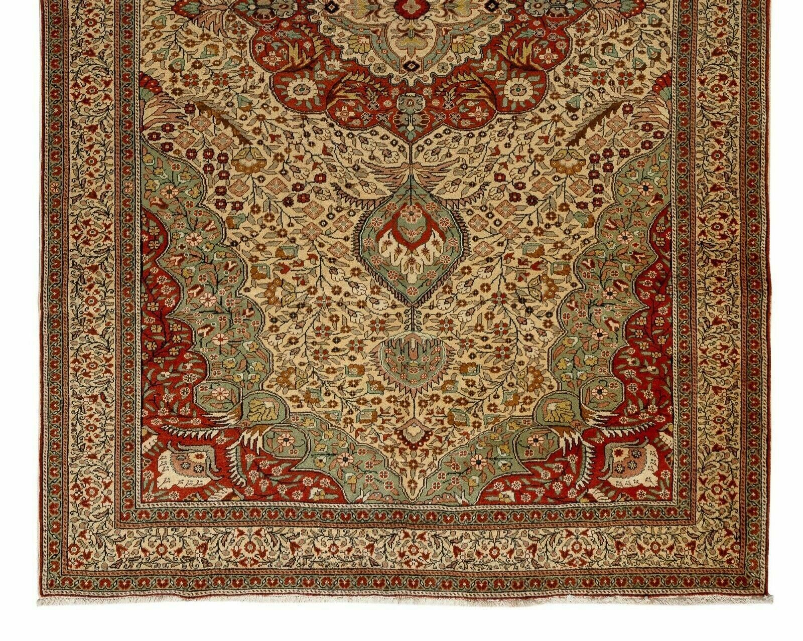 Fine Vintage Kayseri Rug, Even Medium Wool Pile On Cotton Foundation photo vinterior
