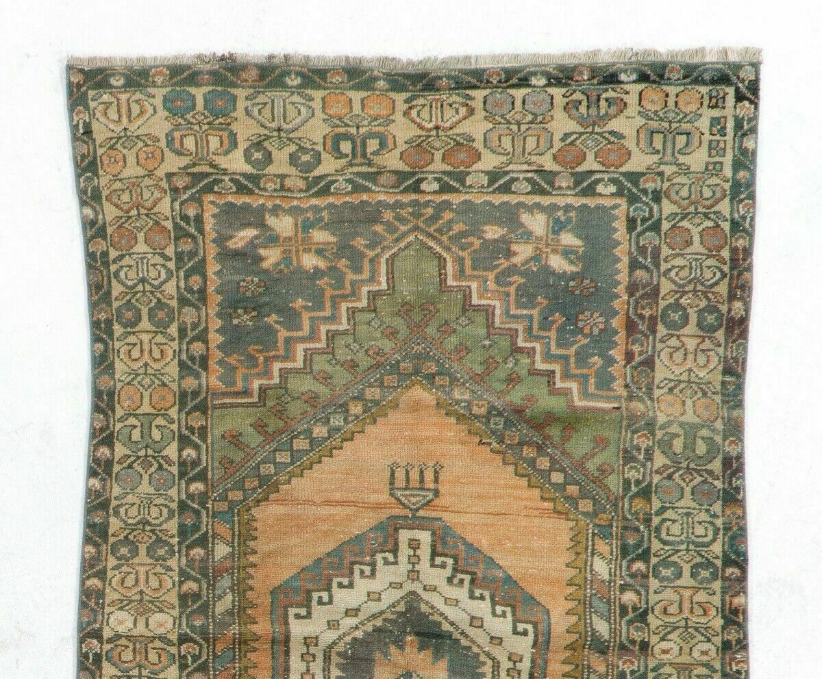 3.6x6.4 Ft Traditional Vintage Turkish Rug For Country Homes, Rustic, Tribal photo furniture