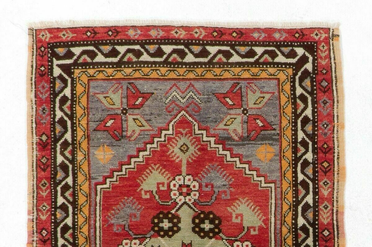 3.2x4.3 Ft 1950s Scatter Turkish "Dazkiri" Rug, Doormat, Wall Hanging, Seat photo furniture