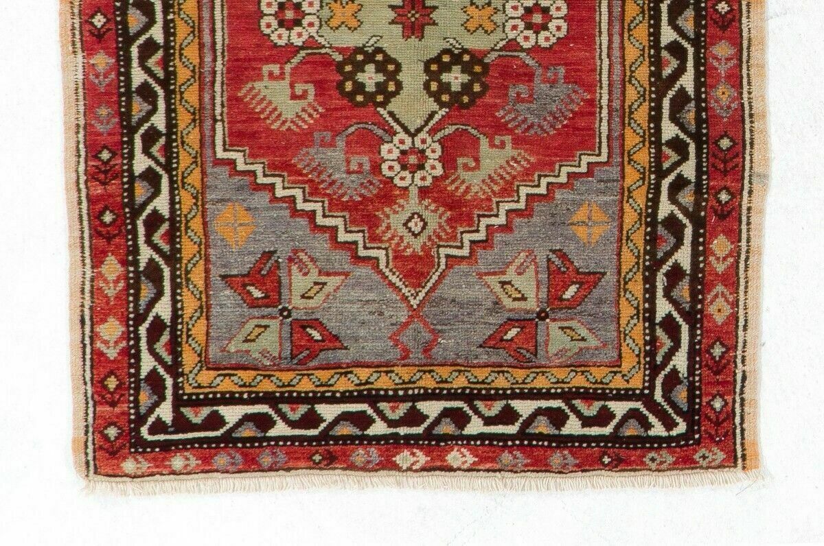 3.2x4.3 Ft 1950s Scatter Turkish "Dazkiri" Rug, Doormat, Wall Hanging, Seat photo for sale