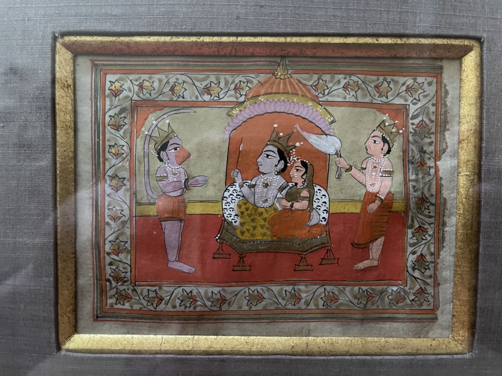 photo furniture Set Of 8 Miniature Indian Watercolours