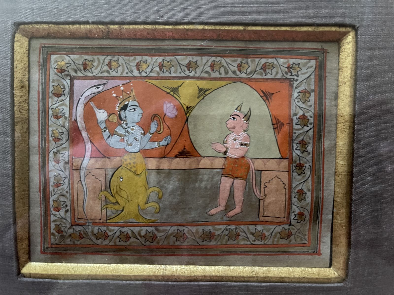 photo for sale Set Of 8 Miniature Indian Watercolours