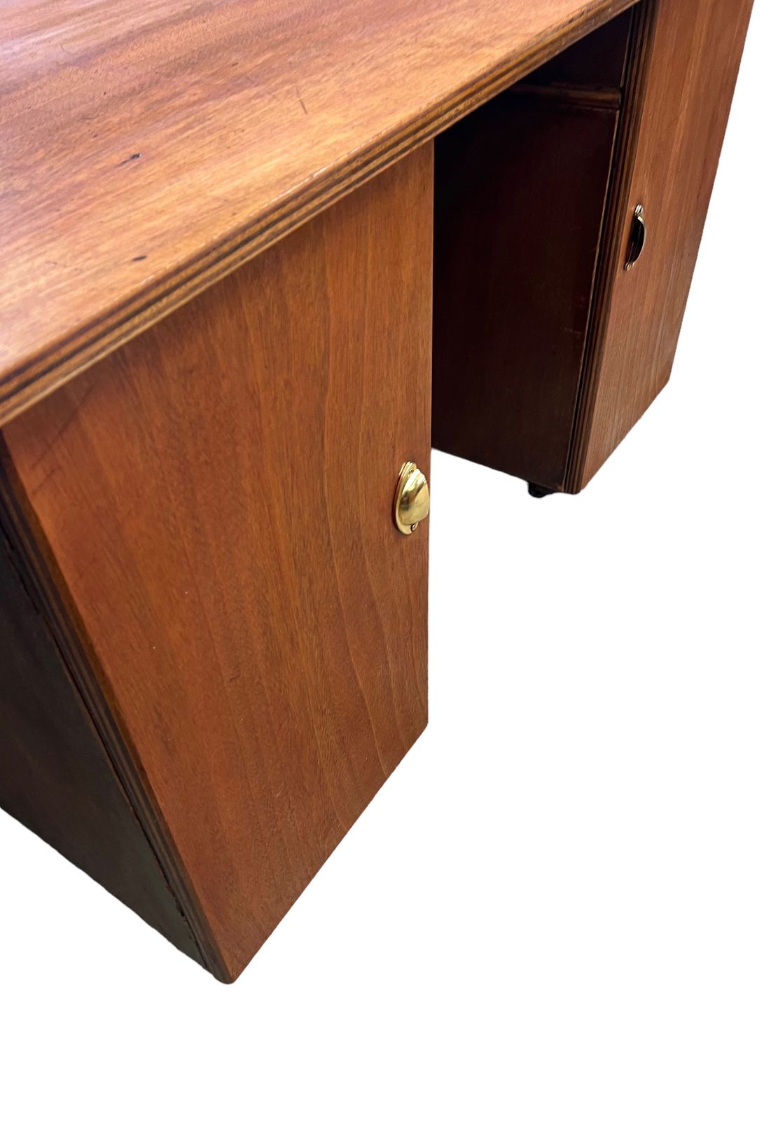 Mid Century Ply And Teak Pedestal Desk photo Furniture