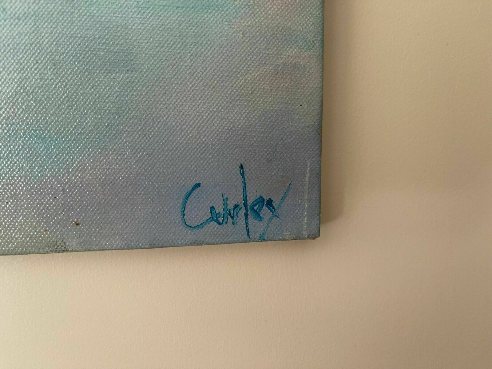 Blue Sail Boat On Still Water   Oil On Canvas By Sean Curley photo furniture