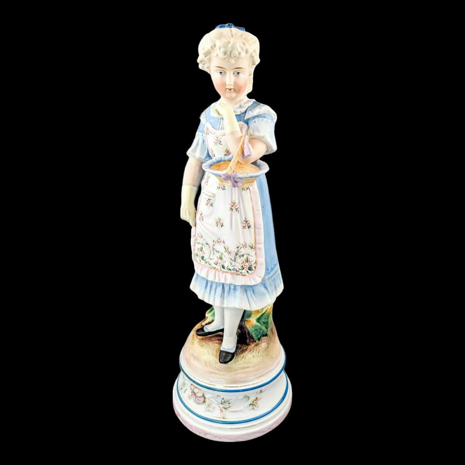 Home Decor Pair Of Large Antique 19th Century French Bisque Porcelain Figurines photo