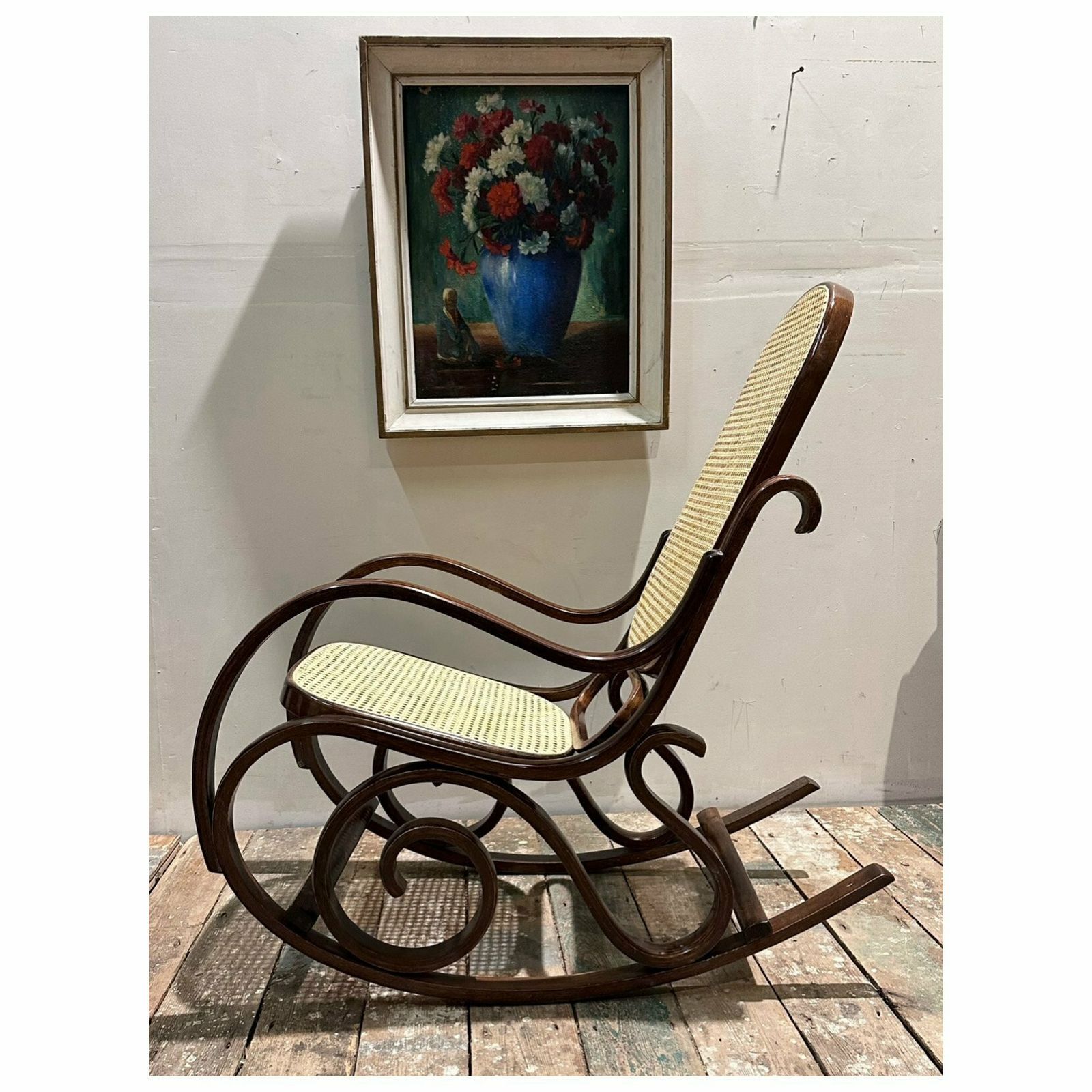 1950's Dead Stock Bentwood Rocking Chair 5 Available As New