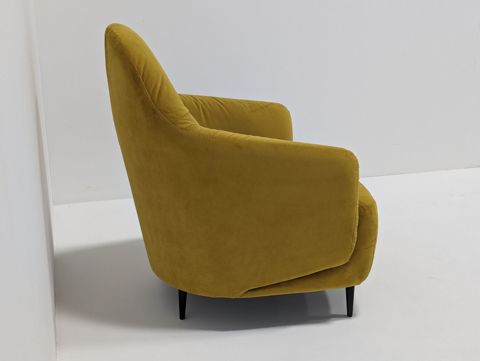 photo for sale Golden Velvet Yellow Armchair
