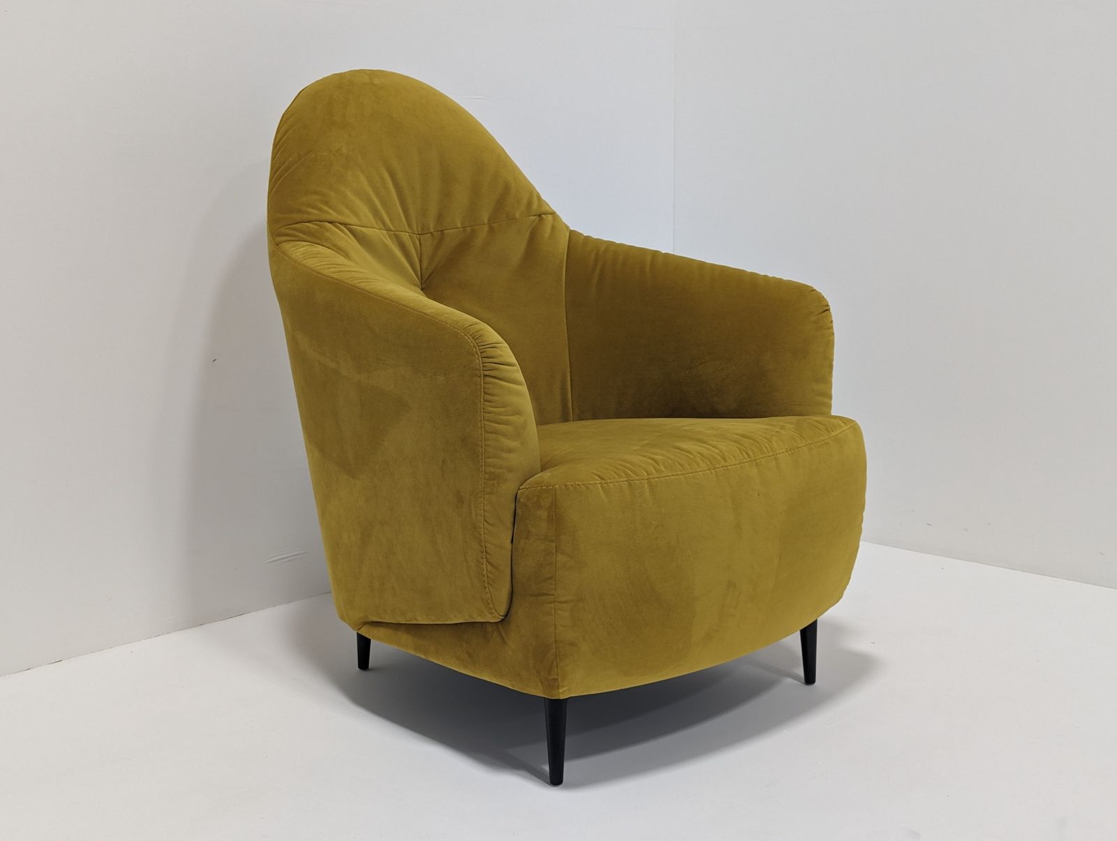 photo buy Golden Velvet Yellow Armchair