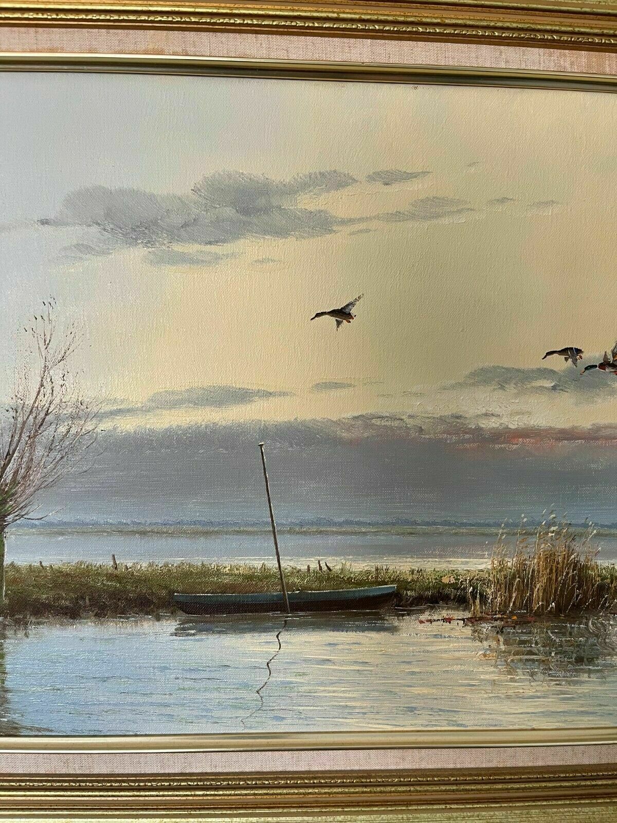Ducks Flying Over Marshland By Gien Van De Velde (Gien Brouwer) photo 1450.0