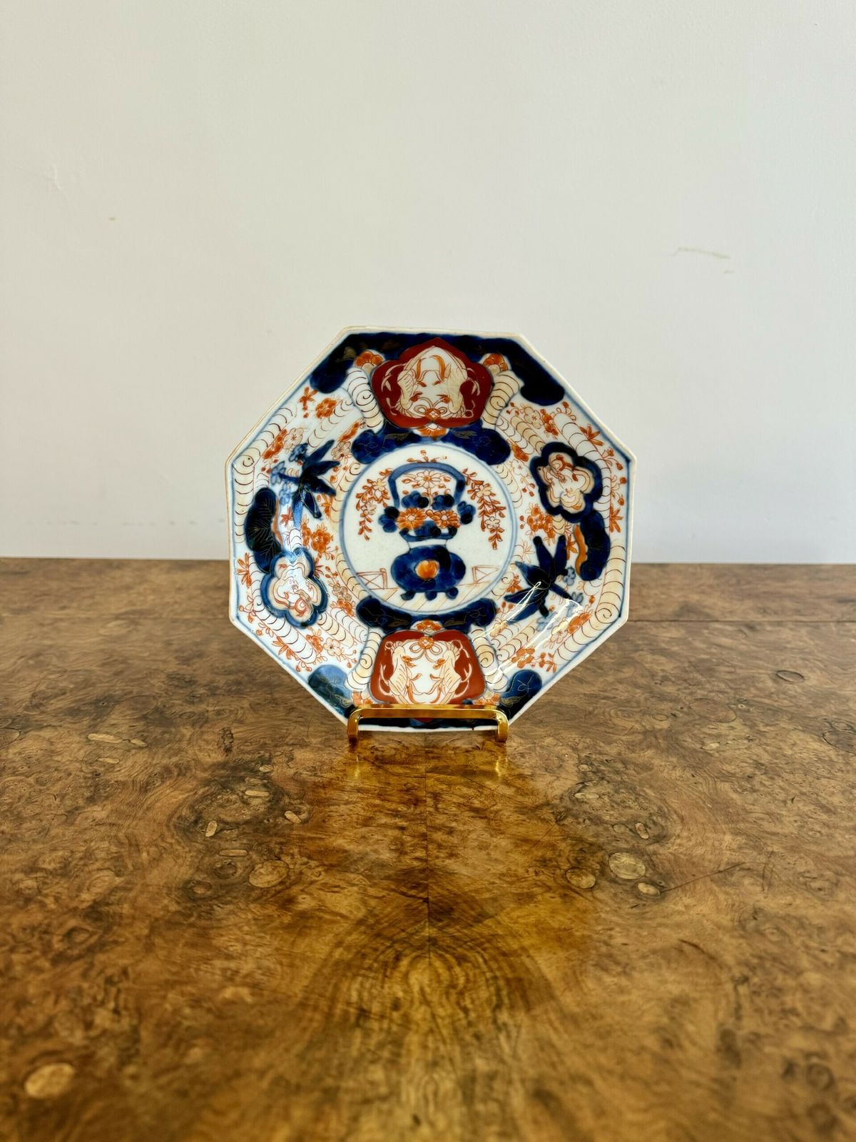 Unusual Collection Of Five Antique Japanese Imari Plates photo furniture