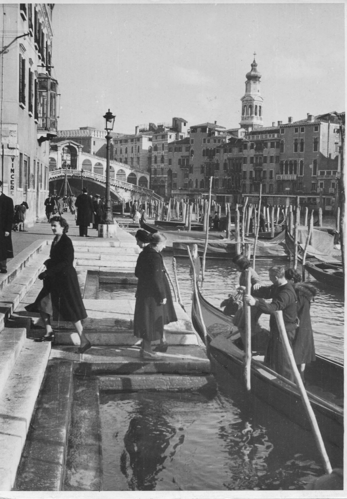 Erich Andres Andres: Venice   Canale Grande With Rialto Bridge 1955