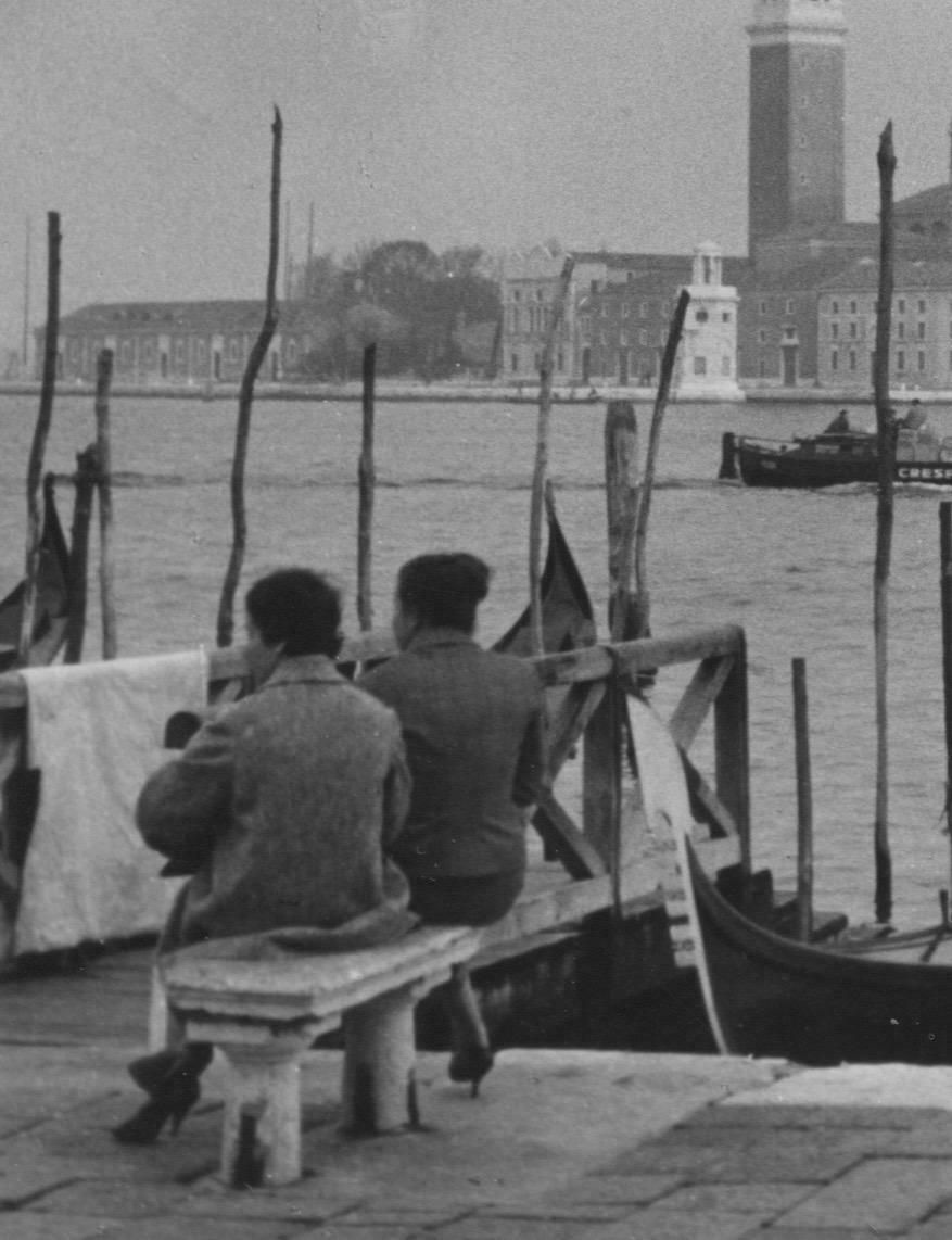 Erich Andres Andres: Venice   Gondolas With People, Italy, 1955 1955 photo furniture