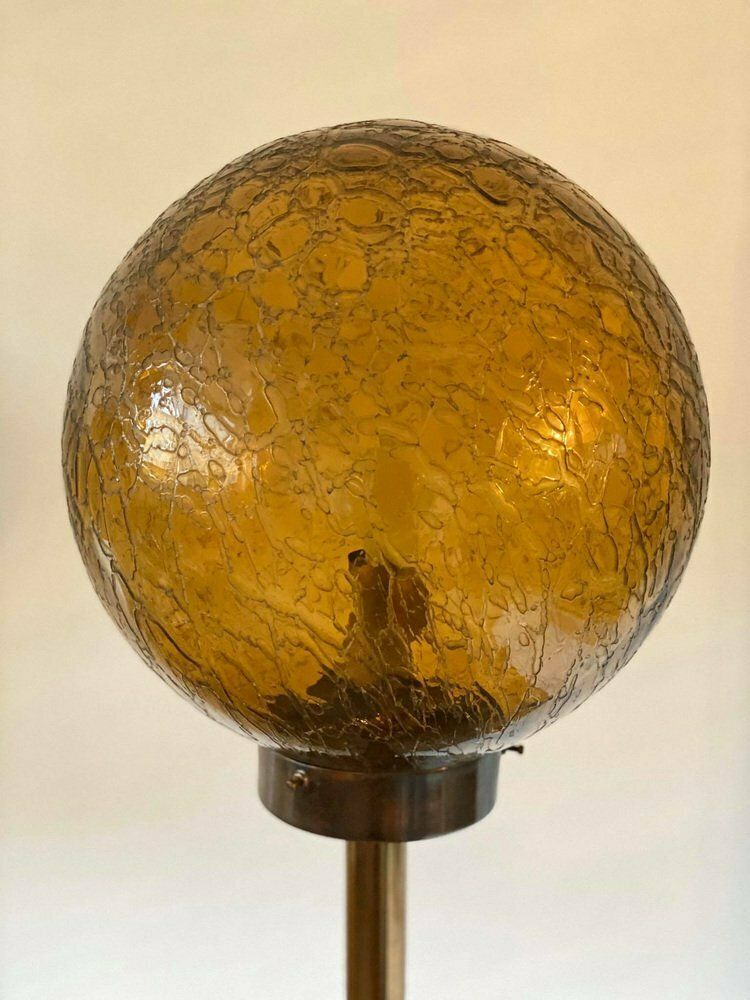 Art Deco Style Floor Lamps With Round Glass Shade, 1950s photo furniture