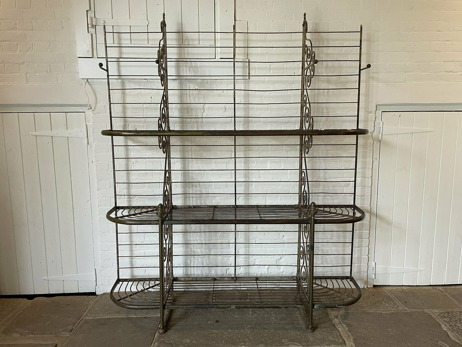 French Baker’s Rack, 1800s, Antique