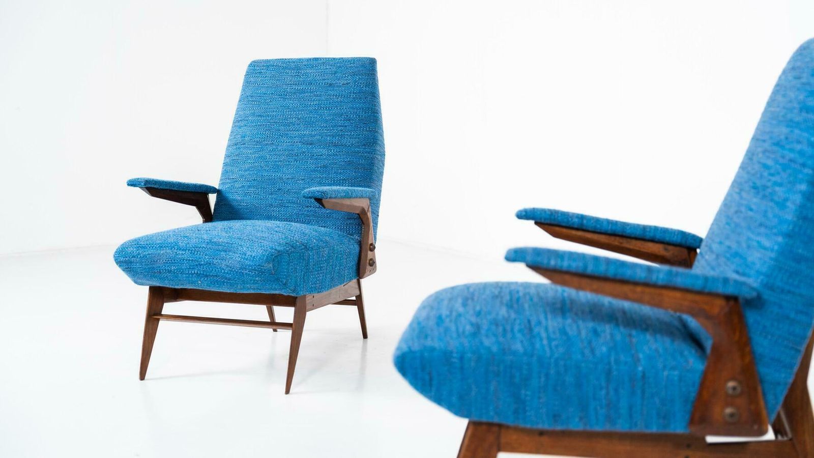 Mid Century Modern Pair Of Armchairs By Vittorio Dassi, Italy, 1960s photo furniture