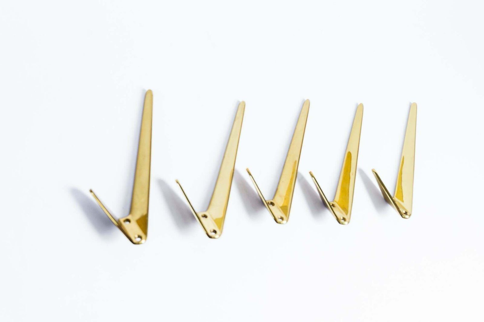 5 Asymetric Wall Hooks By Hertha Baller Austria, 1950s ( Price Per Piece ) photo Furniture