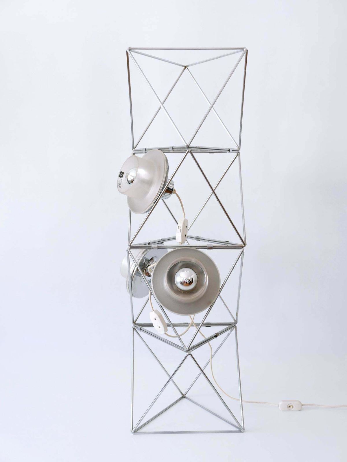 5710.0 Rare Sculptural 'Poliedra' Floor Lamp By Felice Ragazzo For Guzzini Italy 1970s photo