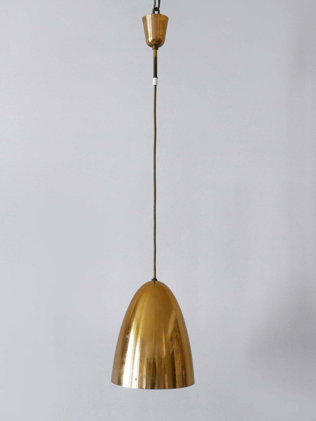 1 Of 4 Elegant Mid Century Modern Pendant Lamps Or Hanging Lights Germany 1950s photo Lighting