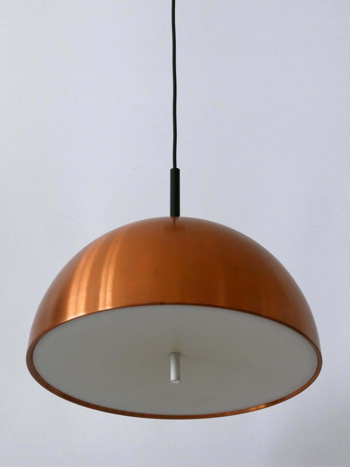 Elegant Mid Century Modern Copper Pendant Lamp By Staff & Schwarz Germany 1960s photo 1097.0