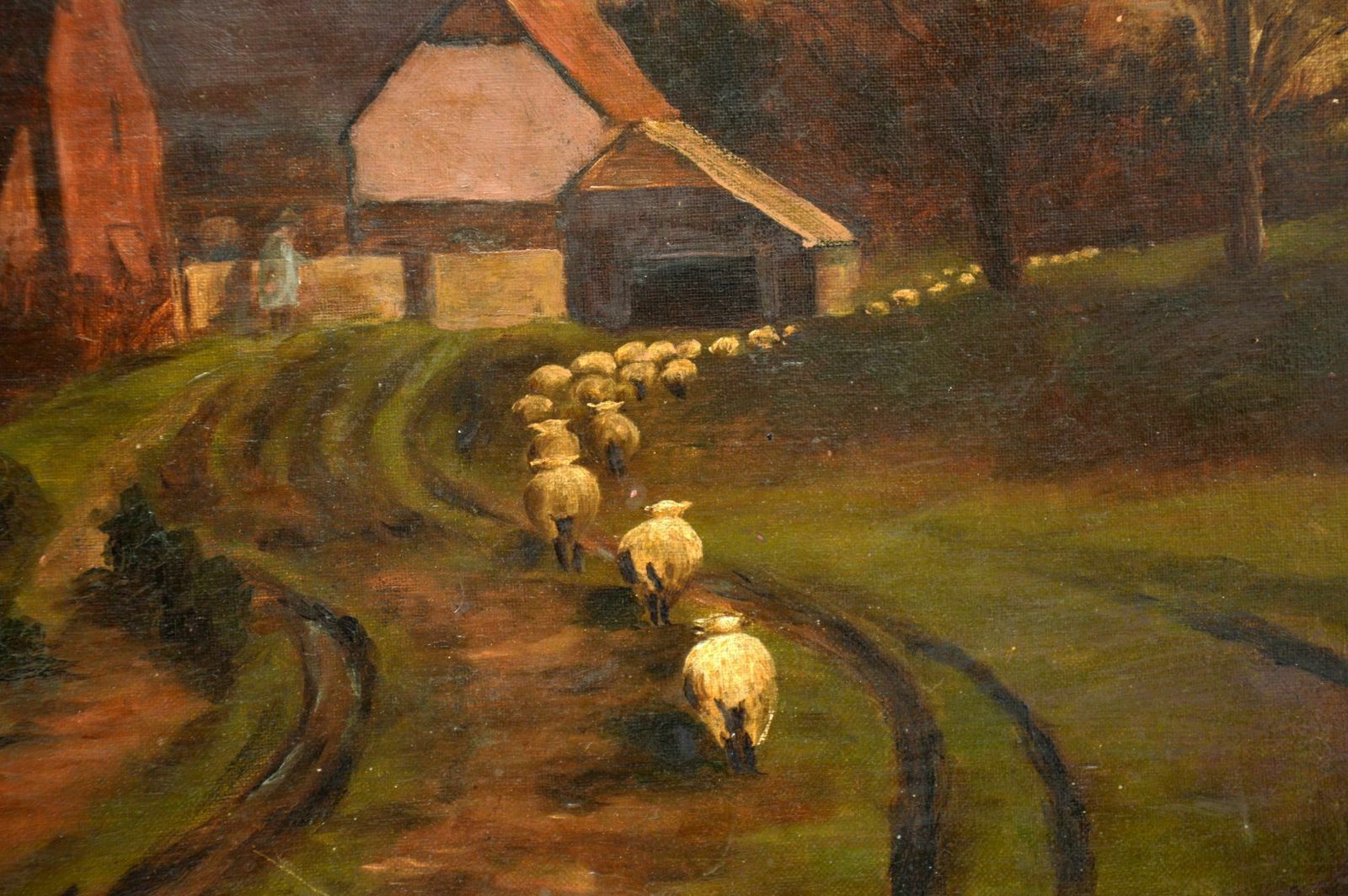 Antique Victorian Landscape Oil Painting photo buy
