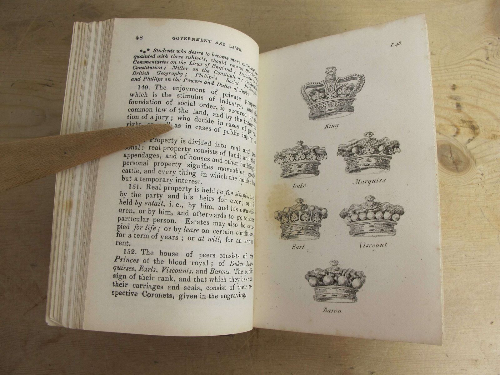 Blair's Preceptor Or General Grammar Of Arts, Sciences, And Useful Knowledge. Antique Education Book From 1830s, With Lots Of Engravings photo Home Decor