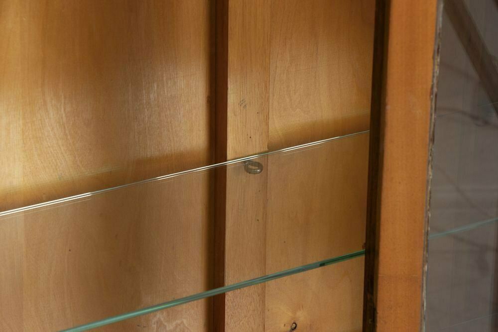 Art Deco Octagonal Display Cabinet Bookcase In Walnut, British C.1930 photo buy