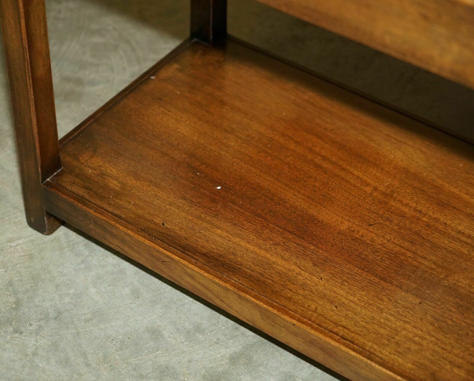 photo for sale Lovely Harrods London Kennedy Military Campaign High Side End Table Mahogany