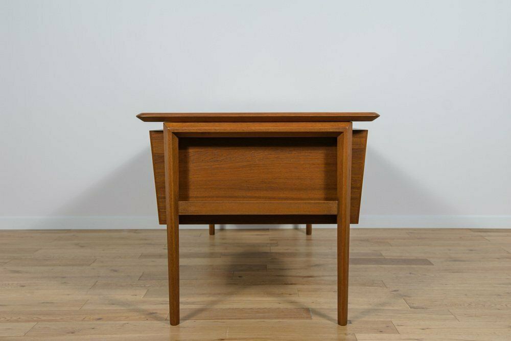 Mid Century Teak Desk By Ib Kofod Larsen For Seffle Möbelfabrik, Sweden, 1950s photo Furniture